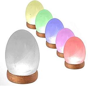 Himalayan White Salt Egg Shape <b>Mini</b> USB <b>Lamps</b>, Himalayan Salt Egg Shape <b>Mini</b> Usb <b>Lamp</b>, Himalayan White Salt Crafted Egg <b>Lamps</b> - Product Image 2