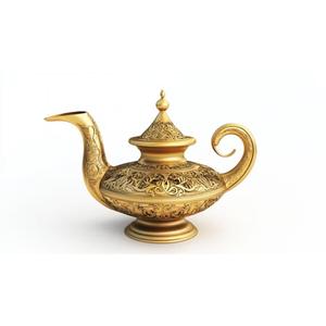 Tetera de Latón Ecológica de Primera Calidad con Hermosos Detalles Personalizable Ideal para Servir Té Tradicional Decoración del Hogar - Product Image 5