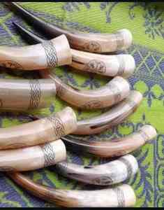 Top Selling New Carved Design of Viking <b>Drinking</b> <b>Horn</b> with Logo Authentic Food Safe No Leaks Norse Viking <b>Drinking</b> <b>Horn</b> Beer - Product Image 2