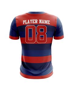 Maillot de football unisexe pour adultes, personnalisé, en polyester de haute qualité, respirant, léger, séchage rapide, impression par transfert thermique, manches courtes - Product Image 2