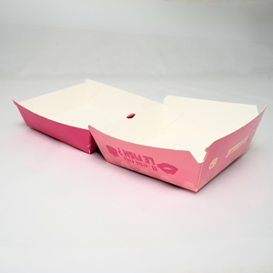 Boîte alimentaire pliable en papier kraft avec poignée, imprimée sur mesure et enduite UV, pour emballage jetable à emporter (sandwichs, sushis, pain) - Product Image 3