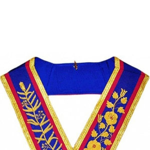 MOQ bajo Oficiales de alta calidad Past Master Collar con joya dorada Diseño personalizado Hecho Masonic Regalia Collar Ronpex - Product Image 2