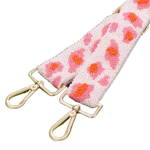 Cordón de cuentas de longitud personalizada para novia con cuentas de semillas bordadas, Correa ancha, diseño de jaque mate - Product Image 4