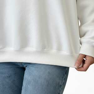 Sudadera Casual con Capucha para Mujer FYTNEX, Blanca, con Estampado, Corte Regular, 100% Algodón Tejido, Transpirable, con Bolsillo Frontal con Logotipo - Product Image 6