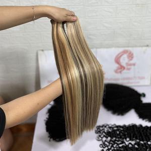 ผมมนุษย์เวียดนามดิบ 100% รวมส่วนต่อสีเปียโนกระดูกตรง - Product Image 3