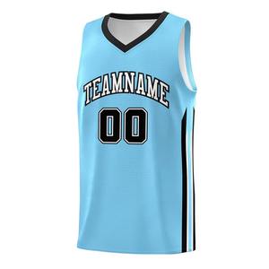 Camiseta de baloncesto de verano sin mangas 100% poliéster personalizable precio de fábrica directo impresión por sublimación talla grande al por mayor - Product Image 2