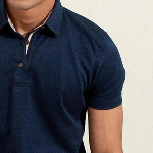 Polos personnalisés ultra confortables pour hommes, vêtements d'été personnalisés de haute qualité, motifs solides anti-rides brodés - Product Image 3