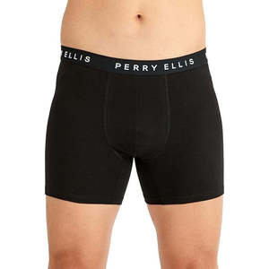 Calzoncillos bóxer de punto elástico de algodón de tiro alto para hombre, sin etiqueta, cintura sin enrollamiento, antibacterianos, transpirables, marca privada OEM - Product Image 5