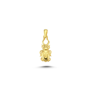 Collier avec Cartouche en or 14k, bijoux de luxe en gros, breloque délicate, pendentif unisexe, collection Offre Spéciale - Product Image 2