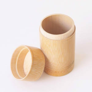 Tea Packaging <b>Tube</b> Boxes <b>Natural</b> Eco Friendly Biodegradable Bamboo Box <b>Tubes</b> With Lid Custom logo Engraving Accept - Product Image 1