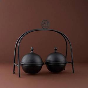 Tazón para Servir Dátiles Árabes Dorados Premium, Metal y Madera, Ecológico, Duradero, Tamaño y Color Personalizables, Acabado Moderno para Ramadán, para el Hogar - Product Image 5