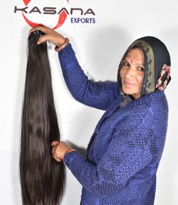 Fabrica crudo 100% vietnamita procesamiento natural sin cutícula alineada al por mayor tejido virgen extensiones de cabello humano natural - Product Image 2