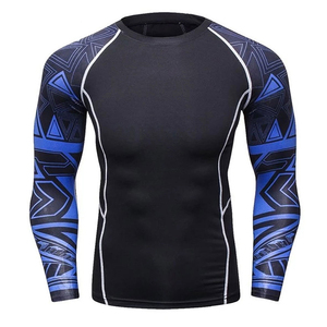 100% Poliéster Spandex Tela Mejor precio Rash Guard Tasa al por mayor Compresión profesional Rash Guard - Product Image 5