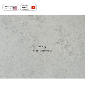 Pierre de quartz artificielle NV610 Carrara Floral Gray, résistante aux chocs et aux bosses, pour les zones d'exposition de la cuisine - Product Image 4