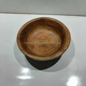 Handmade Vintage Eco-Friendly Decorative <b>Wooden</b> <b>Salad</b> <b>Bowls</b> with Custom Logo for Kitchen Party & Hotel Use Bulk Wholesale India - Product Image 3