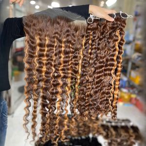 Highlight Color Cheveux bruts bouclés birmans 100% Extensions de cheveux humains vietnamiens - Product Image 4