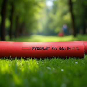 PYROFLAT Fire <b>Hose</b> L.50 38.0mm ID 41.2mm OD 50m Pack Size - Product Image 3