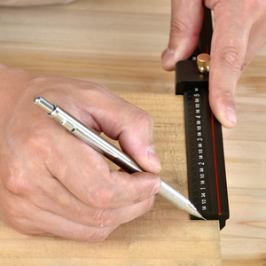 مسطرة جيب دقيقة من سبائك الألومنيوم على شكل حرف T، أداة صناعية للأعمال اليدوية، مسطرة قياس مربعة على شكل حرف T، قابلة للتخصيص حسب الطلب، بوحدات قياس إنجليزية ومترية - Product Image 4