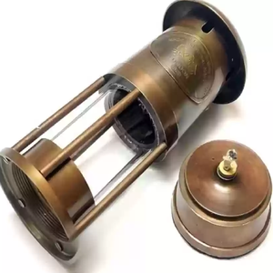 Lámpara tipo minero tradicional En lámpara de aceite de minero colgante de calidad de lujo Precios al por mayor Lámpara de minero de color dorado de latón - Product Image 5