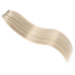 18A <b>Ash</b> <b>Blonde</b> Body Wave Weft <b>Hair</b> <b>Extensions</b> 100% Virgin European Human <b>Hair</b> Flat Weft - Product Image 1