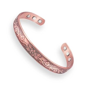 Pulsera de cobre 100% de alta calidad para Mujeres para el dolor de artritis inflamación dolor en las articulaciones problema de la piel - Product Image 1