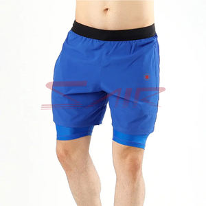 Men's Mid Gym Shorts High Quality Quick Dry Compression Solid <b>Pattern</b> <b>Tight</b> Fit Elastic Closure Eco-Friendly Canvas Plain Dyed - Product Image 1