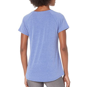 OEM 2025 nuevas camisetas de algodón ecológicas de moda para mujer de secado rápido de alta calidad de manga corta de Color personalizado transpirable personalizado - Product Image 3