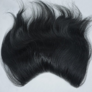 REGENT Premium Main Attachée Trame Frontale Peau Toupet pour Homme Cheveux Indiens Vague Naturelle Droite Disponible pour la Vente en Gros - Product Image 1