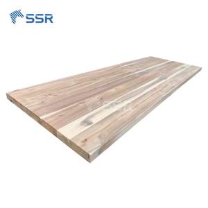 ท็อปเคาน์เตอร์ไม้กระถินเทศแบบติดขอบ 25x1.5x98 นิ้ว สำหรับเคาน์เตอร์ครัวแบบดั้งเดิม - ผลิตในเวียดนาม ขายส่ง - Product Image 2