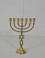 Ménorah en or antique de haute qualité plaquée or Israili au design unique pour la décoration de la maison et l'utilisation dans le salon pour Noël