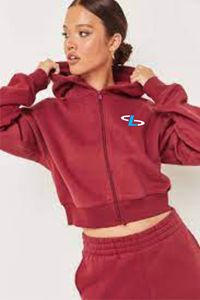 Custom Wear Wholesale Manufacturer Blank Cotton Hoodie Ladies Gym Long Sleeve Women's <b>Crop</b> <b>Tops</b> Hoodie OEM Serviced - Product Image 6
