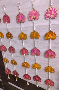 <b>Lotus</b> <b>Pearl</b> Wall Hanging Indian Wedding Decoration Colorful Party Event Stage Backdrop Diwali Navratri Christmas Birthday Decor - Product Image 4