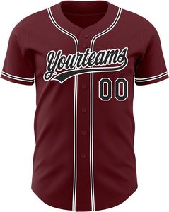 Maillot de baseball personnalisé uniforme d'équipe de broderie boutonné chemise sublimée matériel sergé nom numéro jeunesse maille séchage rapide - Product Image 6