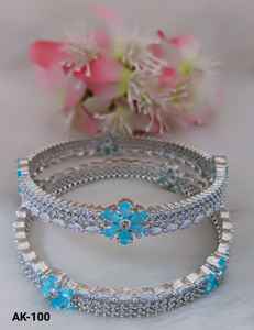 Ensemble de bracelets AD étincelants bijoux faits à la main de qualité supérieure pour les mariages et les fêtes et cadeaux élégants pour les femmes - Product Image 2