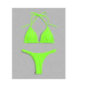 Traje de Baño de Dos Piezas para Mujer, Spandex/Algodón, Transpirable - Product Image 1