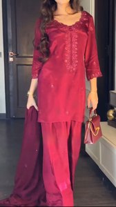 Sutra Chino bordir elegan Salwar Kameez dengan payet dan Dupatta siap dipakai dalam <span class=keywords><strong>M</strong></span> XL XXL ukuran untuk wanita - Product Image 4