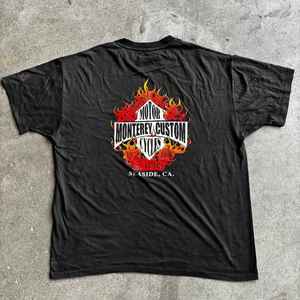 เสื้อยืดแขนปกติทำจากผ้าฝ้าย100% เทอร์รี่โอเวอร์ไซส์สำหรับทุกเพศเสื้อยืดฮิปฮอปสไตล์สตรีทแบบธรรมดาออกแบบโลโก้ได้ตามต้องการ - Product Image 2