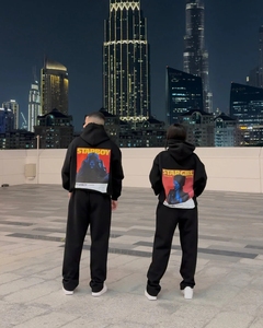 Custom <b>Star</b> Boy Vintage Essential Pullover Hoodie 100% Cotton High Quality Winter Fleece Men's Logo Printed Hoodie Hooded Collar - Product Image 2