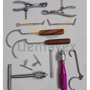 Set 12 PCS Manual Veterinary Ortho Surgical Instrument Kit ISO13485 Certified German Standard Instruments Dentavex Corporation - Product Image 2