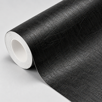 Papier peint texturé noir MORLENX pour salon moderne, chambre à coucher, bureau, murs décoratifs intérieurs