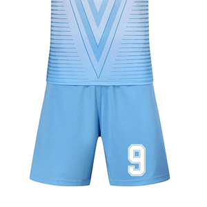 Conjunto de Camiseta y Pantalones Cortos de Fútbol de Nuevo Diseño, Transpirable, de Secado Rápido, Unisex, para Adultos, Proveedor Directo de Fábrica, Uniforme de Fútbol 100% Poliéster - Product Image 5