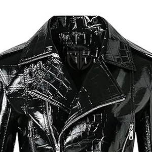 Nouveau stock Veste en cuir gaufré pour femme - Hiver Tricoté Respirant Léger Écologique avec texture détaillée et confort - Product Image 4