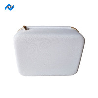 Mallette à outils EVA personnalisée mallette portable moulée en mousse blanche à fermeture éclair pour l'électronique et les outils de beauté