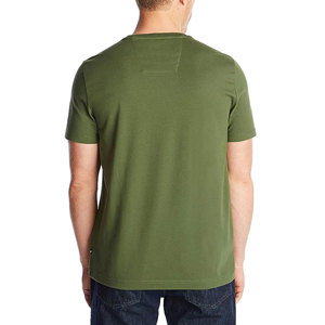 Camisetas de algodón con hombros caídos de 280gsm para Hombre | Camiseta de color sólido pesado con logotipo personalizado serigrafiado - Product Image 3