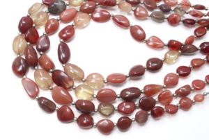 Andesine Labradorite Smooth Nuggets Tumble Beads Cuentas de piedras preciosas naturales Tamaño 6X7MM a 13X8MM La longitud es de 10 pulgadas - Product Image 4