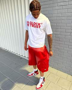 Custom Sweat Jogger <b>Short</b> Printing Baggy <b>Vintage</b> Distressed Embroidery Rhinestone Acid Washed <b>Short</b> for <b>Men</b> - Product Image 3