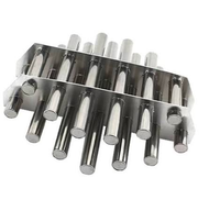 Grille magnétique en acier inoxydable sur mesure pour trémie à aimants permanents, idéale pour les poudres sèches et les granulés plastiques