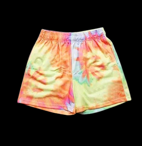 Pantalones cortos de malla tejidos rectos informales OEM al por mayor poliéster bordado personalizado mujeres hombres gimnasio correr baloncesto - Product Image 1