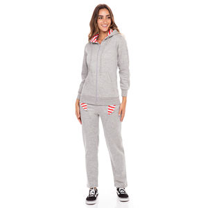 Vêtements décontractés pour femmes ensemble de survêtement pull tissu doux polaire attrayant durable filles ensemble de survêtement 2 pièces ensemble de tract - Product Image 5