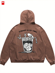 Sudadera con Capucha de Invierno para Hombre, Personalizada, Gruesa, Lavada al Ácido, con Estampado Digital de Moda para Hombre y Mujer - Product Image 3